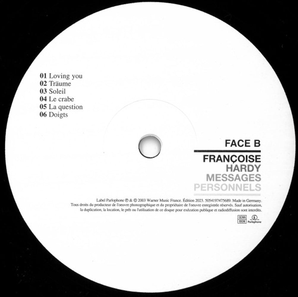 Francoise Hardy – Messages Personnels (2-LP Vinyl)