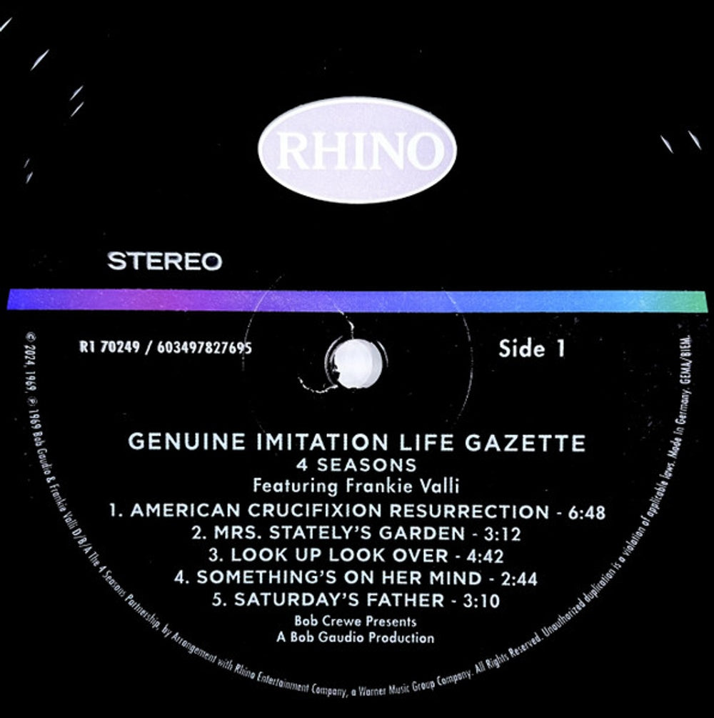 Frankie Valli & The Four Seasons - Frankie Valli  & The Four Seasons – Genuine Imitation Life Gazette (Ofgv) [Record Store Day] (LP Vinyl)
