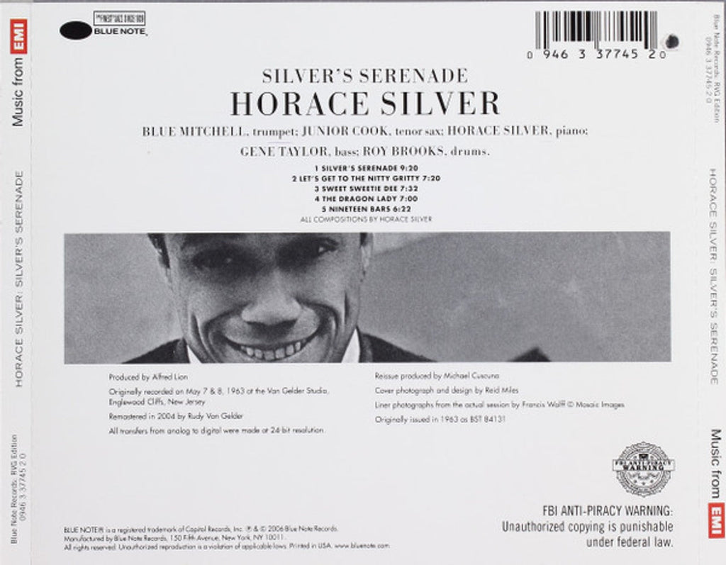The Horace Silver Quintet – Silver's Serenade (CD)