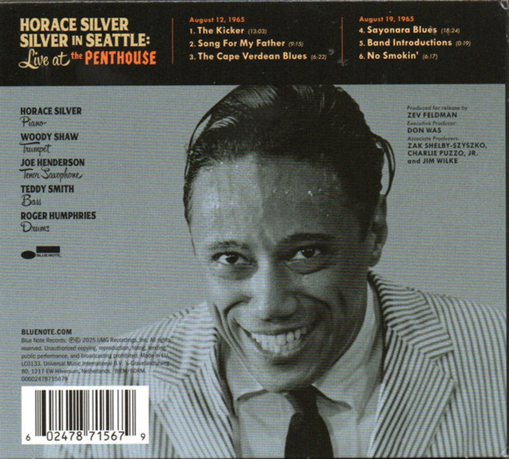 Horace Silver – Silver in Seattle: Live at the Penthouse (CD)