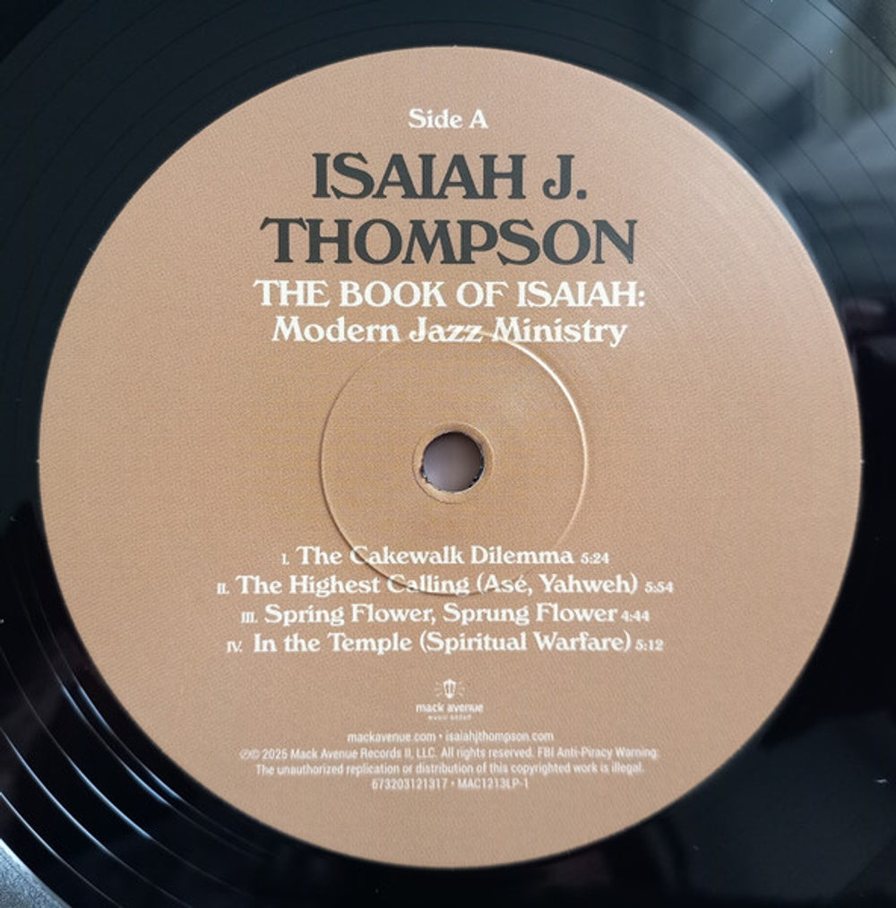 Isaiah J. Thompson – The Book Of Isaiah: Modern Jazz Ministry (LP Vinyl)