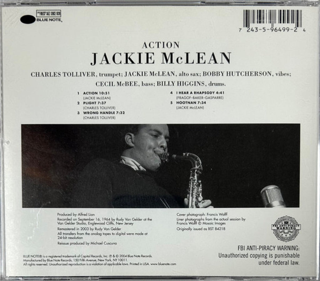 Jackie Mclean – Action (CD)