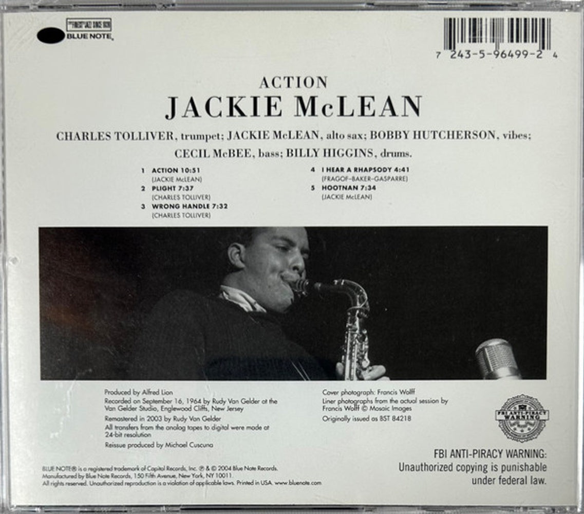 Jackie Mclean – Action (CD)