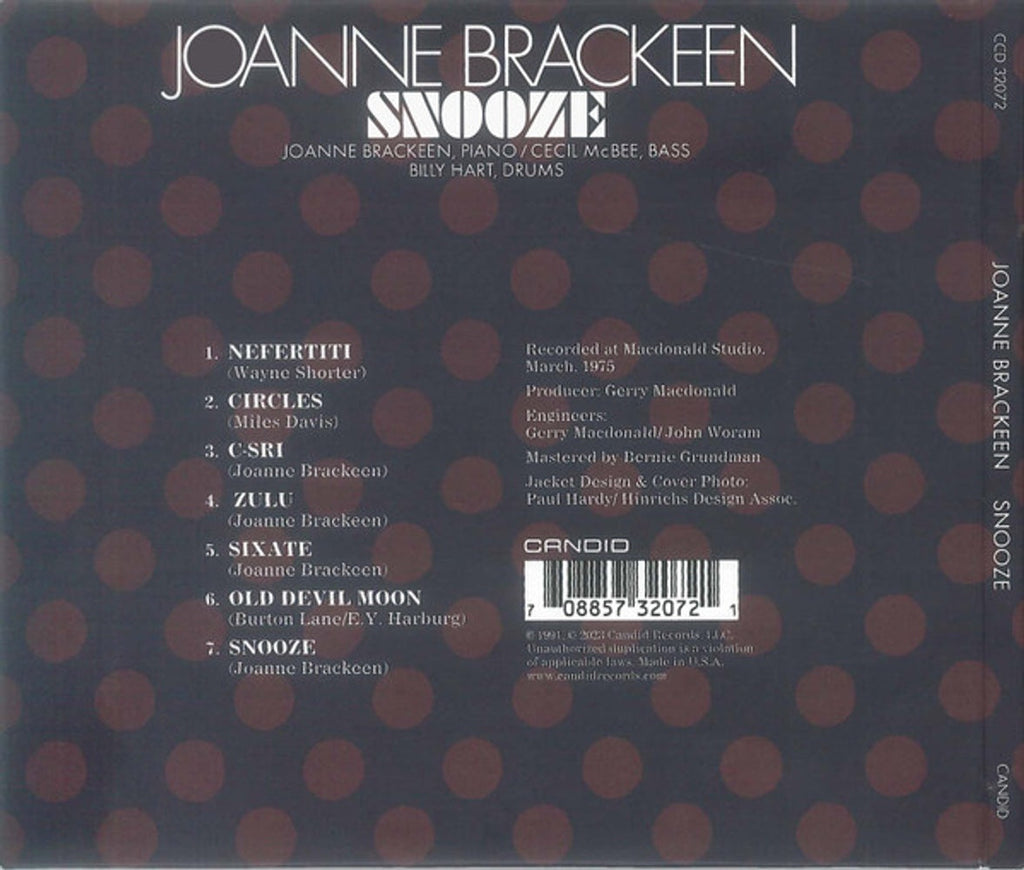 Joanne Brackeen – Snooze (CD)