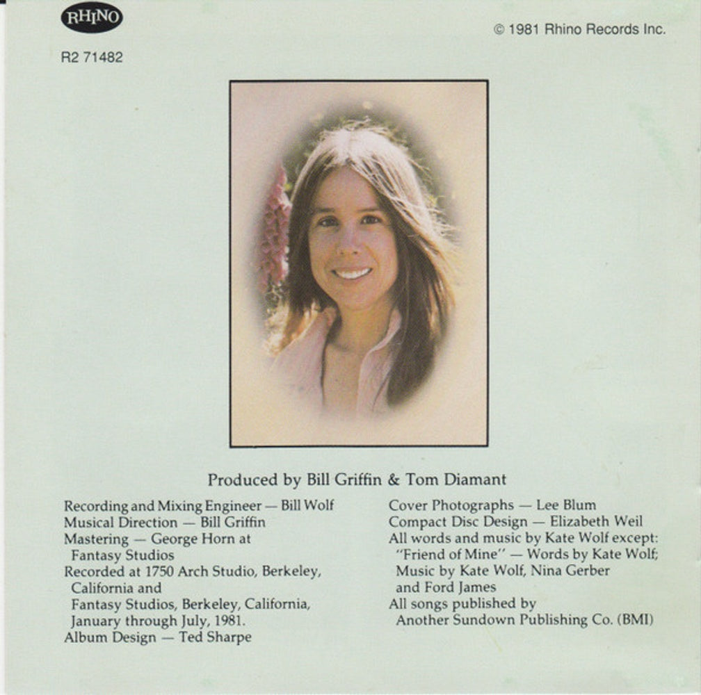Kate Wolf – Close to You (CD)