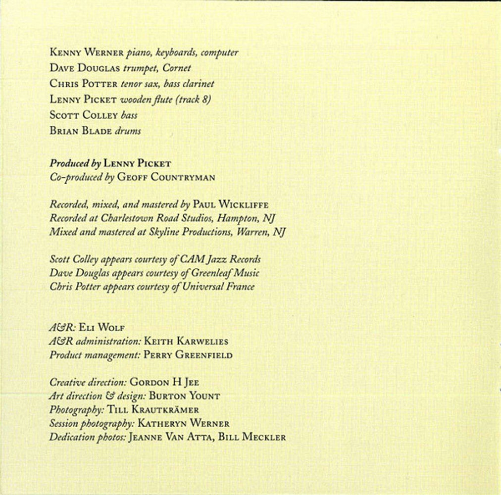 Kenny Werner – Lawn Chair Society (CD)