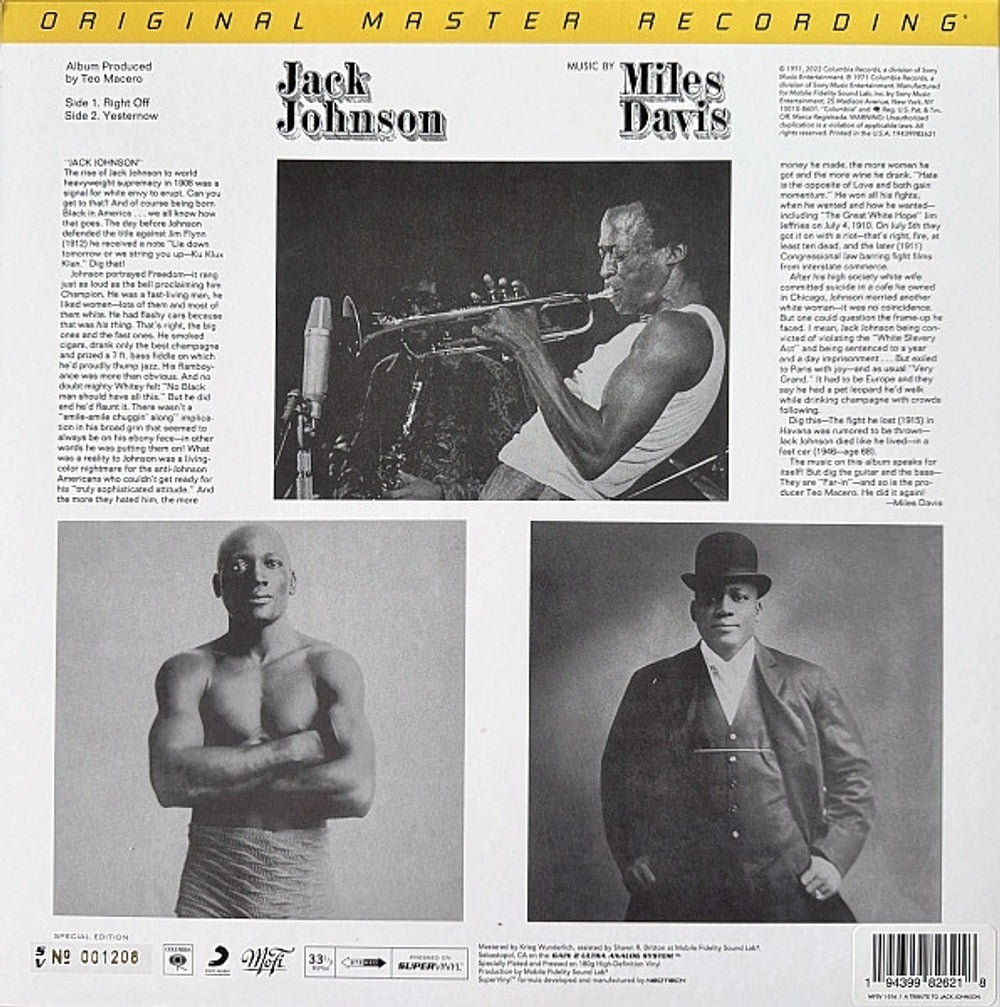 Miles Davis – Tribute To Jack Johnson (Mobile Fidelity LP Vinyl)