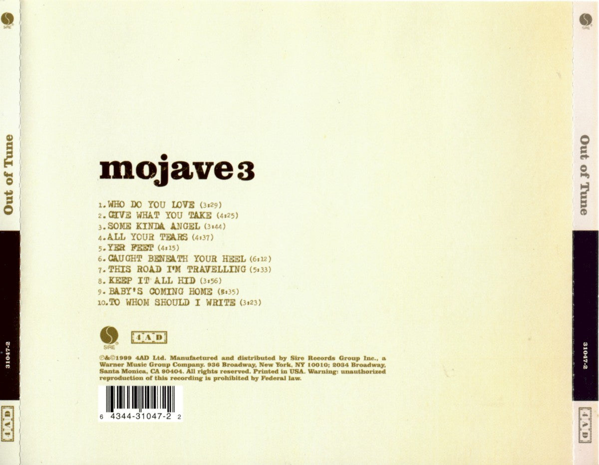 Mojave 3 – Out Of Tune (CD)