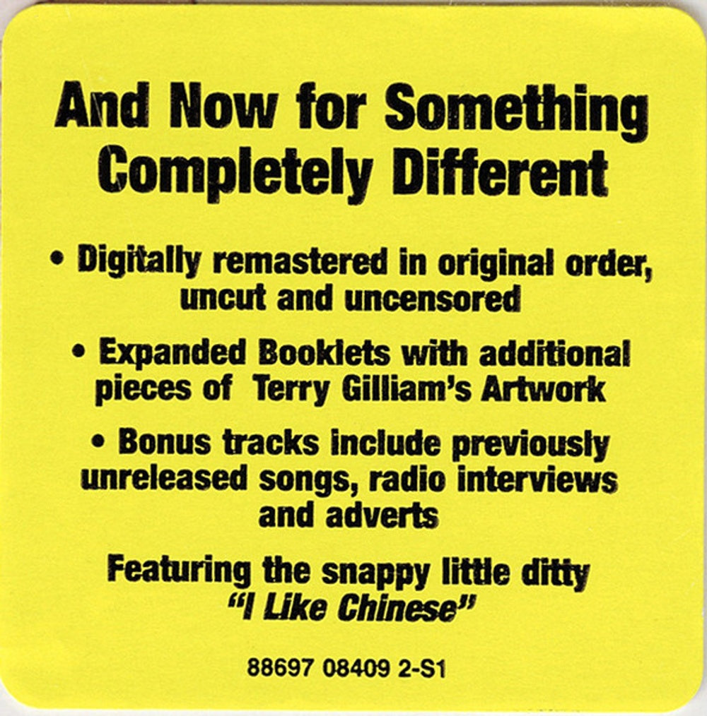 Monty Python – Monty Python's Contractual Obligation Album (CD)