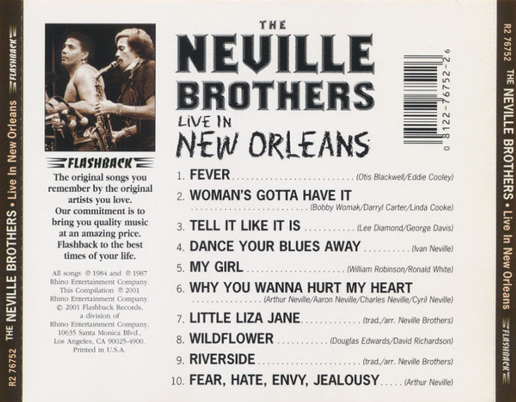 Neville Brothers – Live in New Orleans (CD)