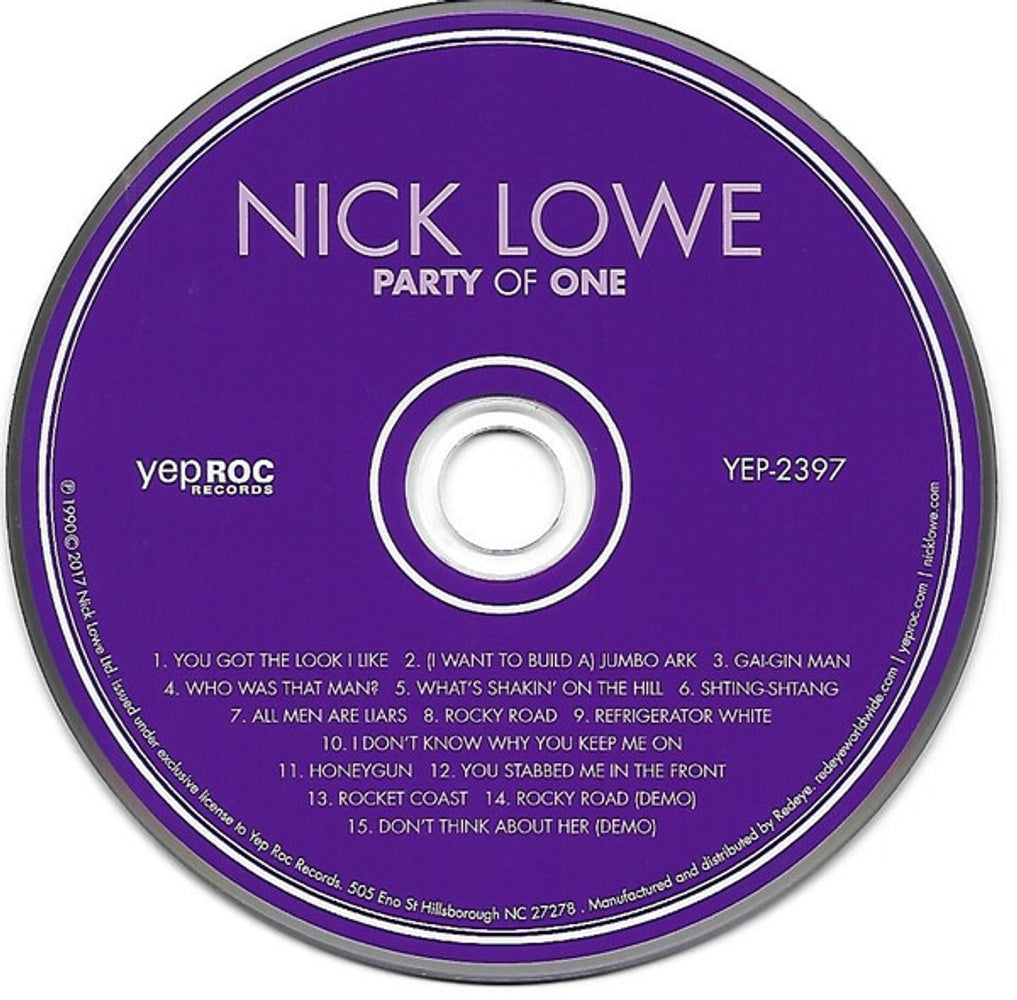 Nick Lowe – Party of One (CD)