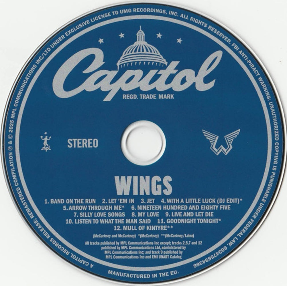Paul McCartney And Wings – Wings (2025) - (CD)