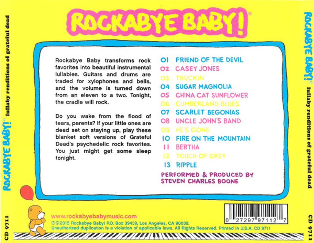 Rockabye Baby! – Lullaby Renditions of Grateful Dead (CD)