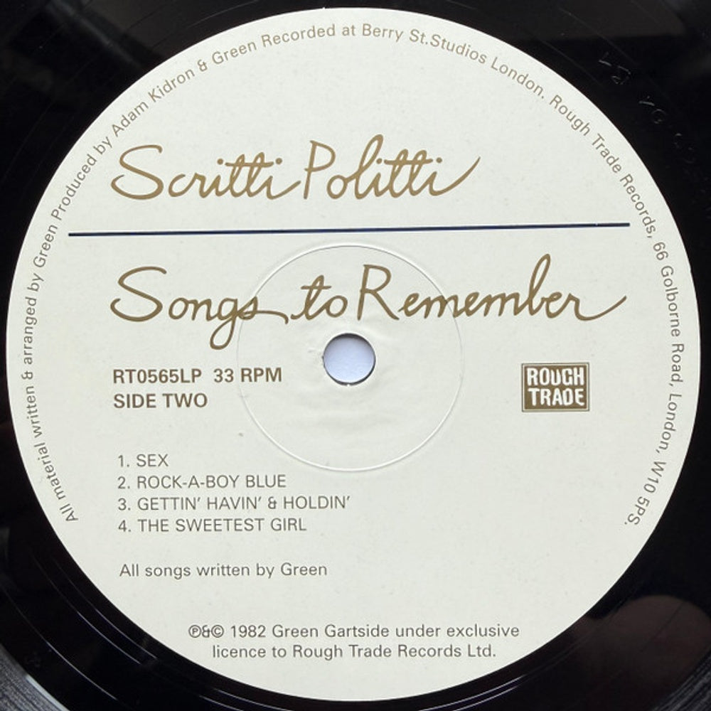 Scritti Politti – Songs To Remember (LP Vinyl)