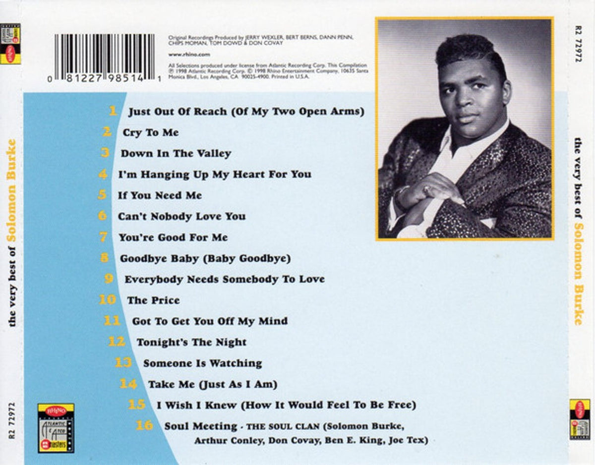 Solomon Burke – The Very Best Of Solomon Burke (CD)
