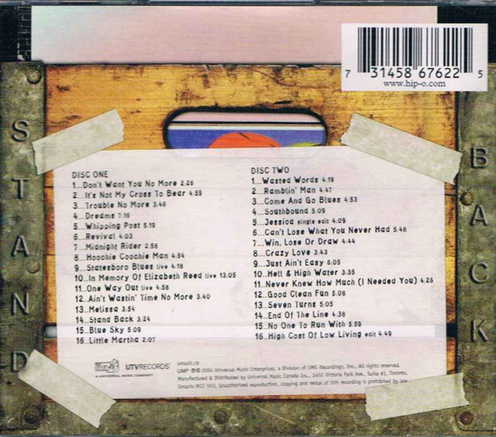 The Allman Brothers Band – Stand Back: Anthology (2-CD)