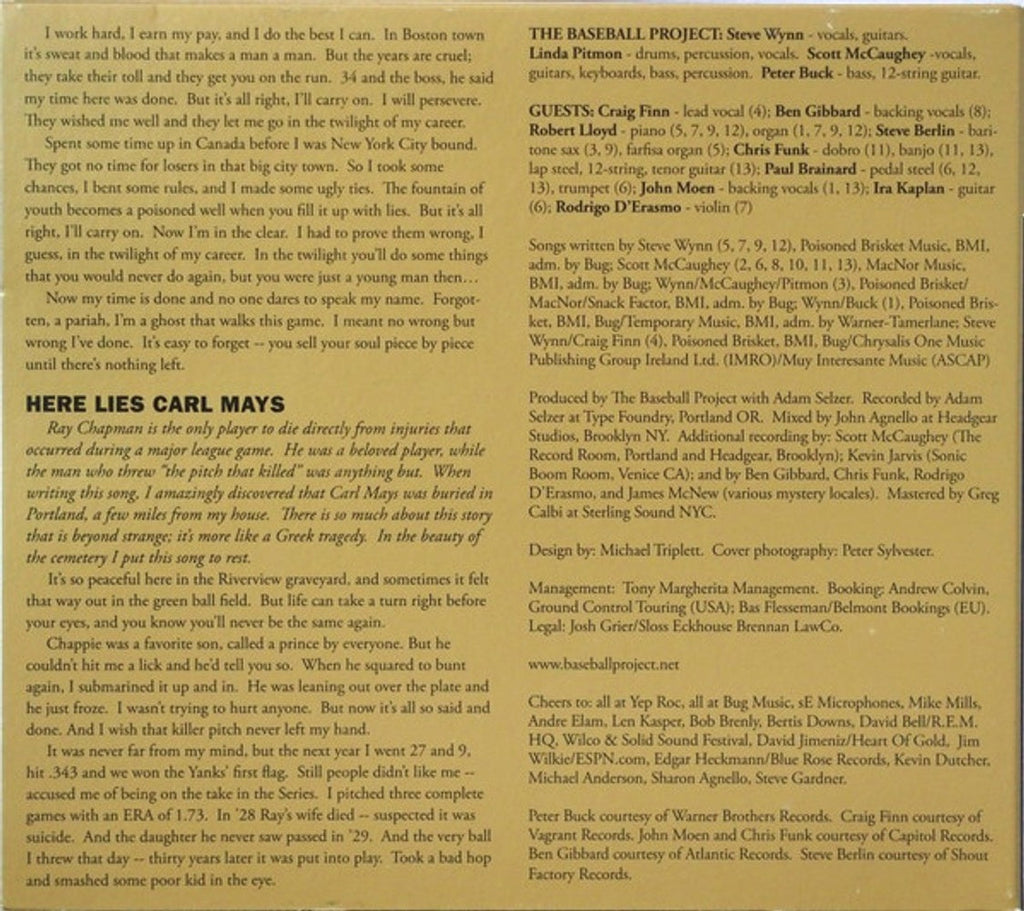 The Baseball Project – Volume 2: High and Inside (CD)