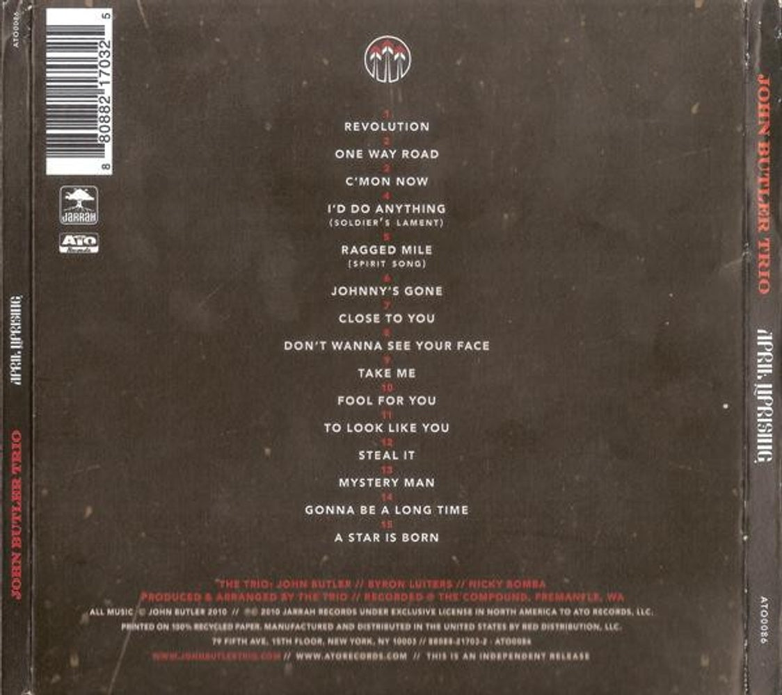 The John Butler Trio – April Uprising (CD)