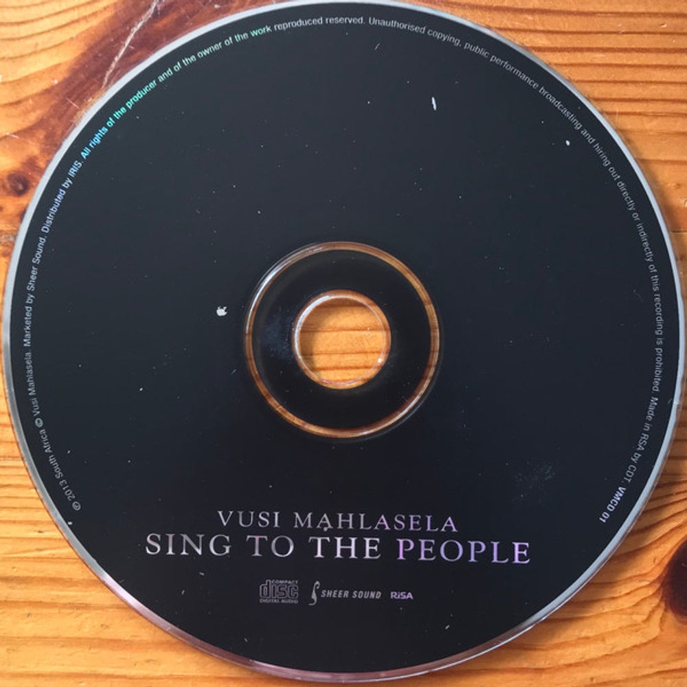 Vusi Mahlasela – Sing to the People (CD)