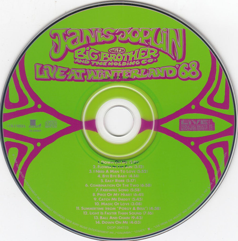 Janis Joplin – Live at Winterland 68 (CD)