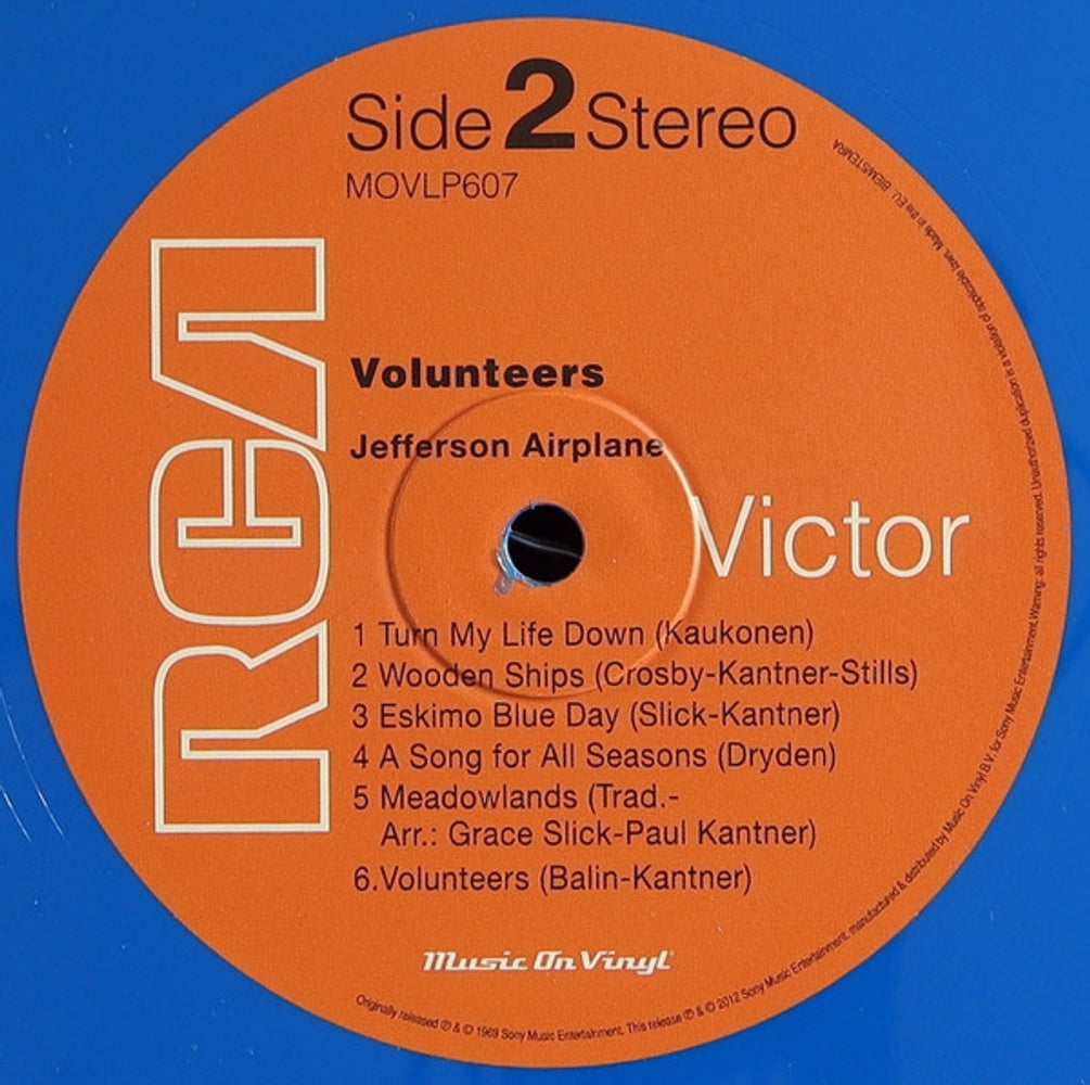 Jefferson Airplane – Volunteers (180 Gram Blue LP Vinyl)