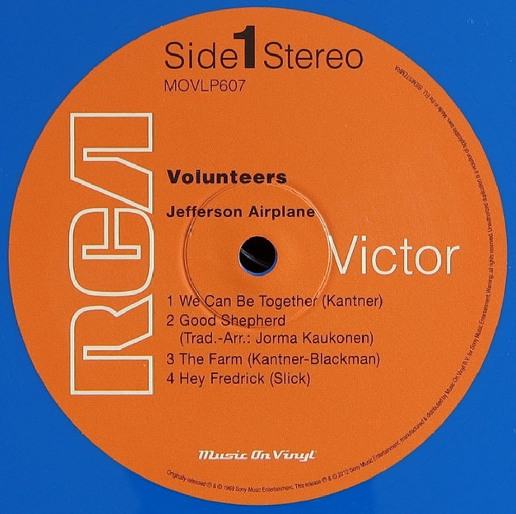 Jefferson Airplane – Volunteers (180 Gram Blue LP Vinyl)