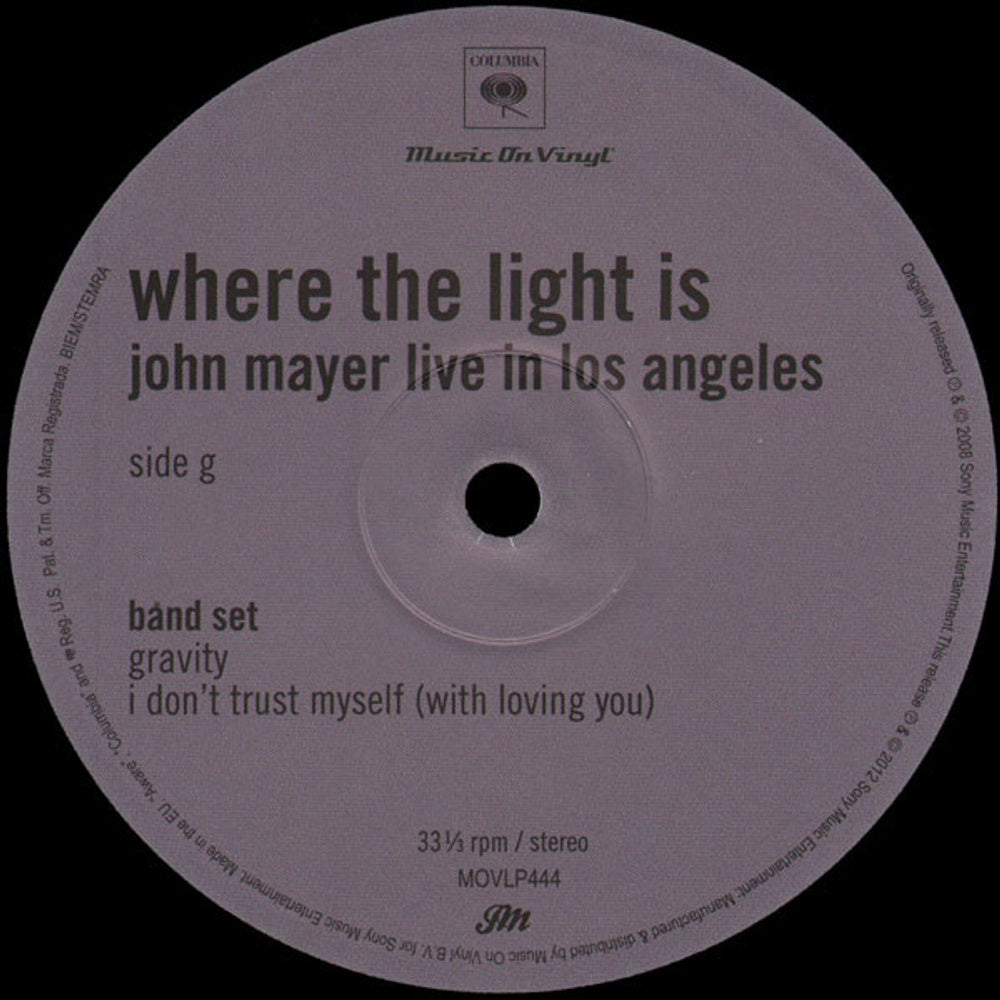 John Mayer – Where The Light Is (4-LP Vinyl)
