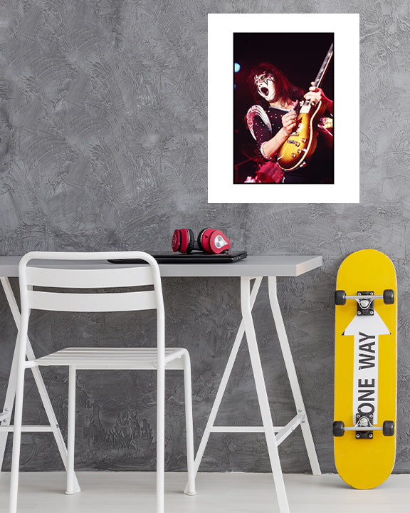 KISS' Ace Frehley (1970s) Photo Print