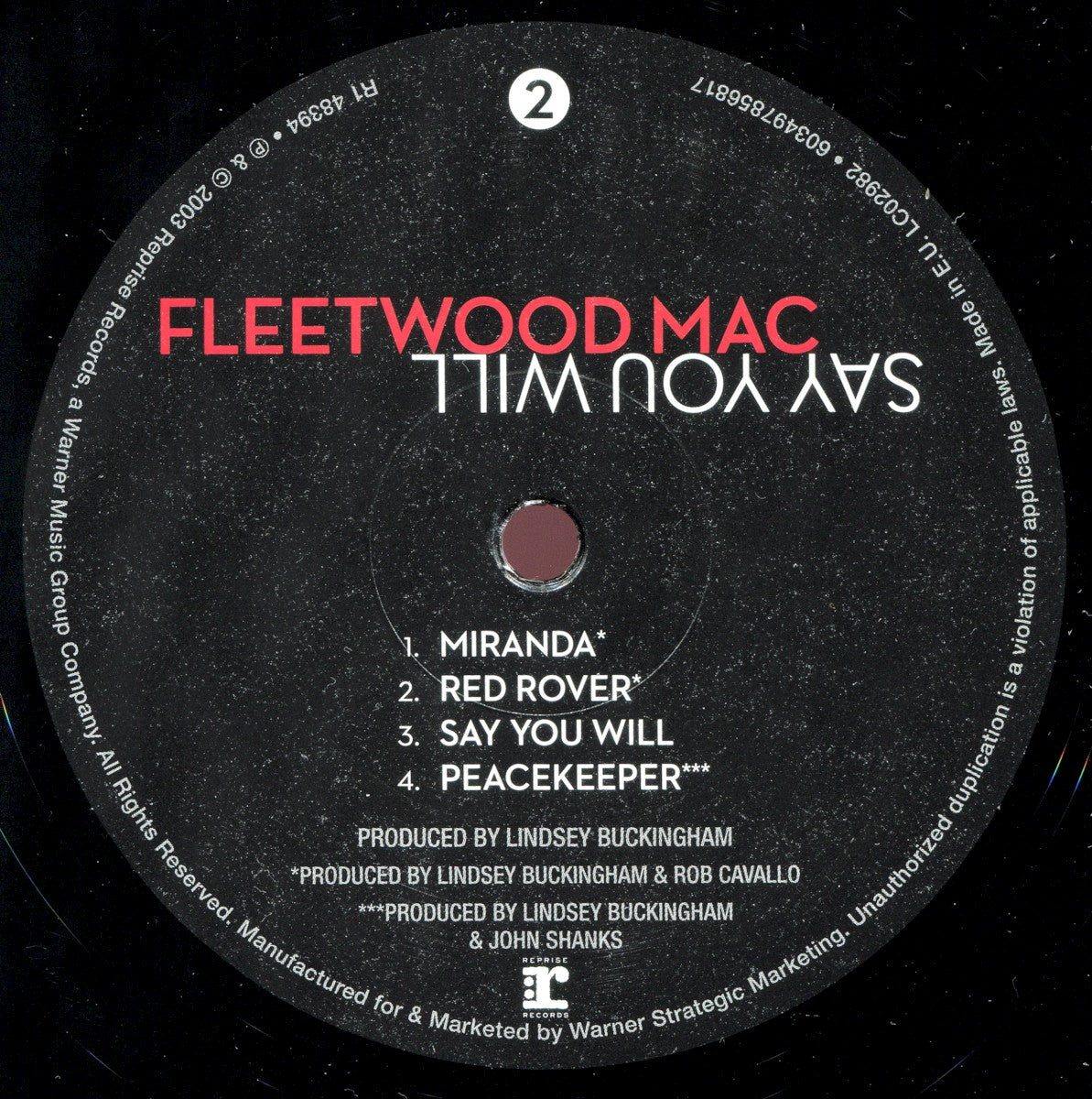 Fleetwood Mac – Say You Will (2-LP Vinyl)