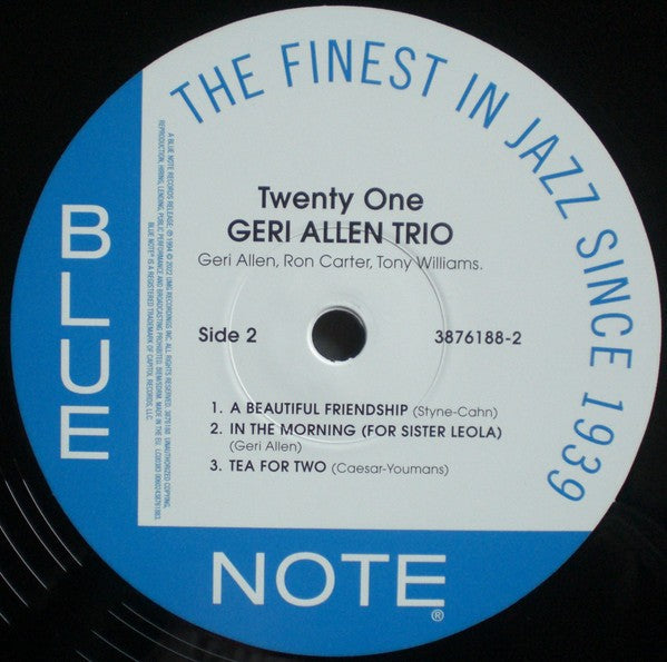Geri Allen Trio – Twenty One (2-LP Vinyl)