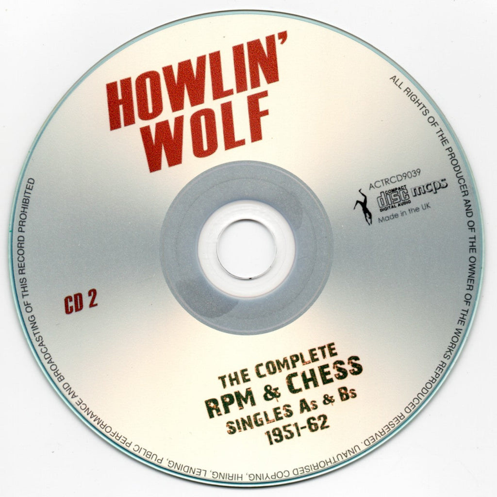 Howlin' Wolf – The Complete RPM &Chess Singles As & Bs 1951-62 (3-CD)