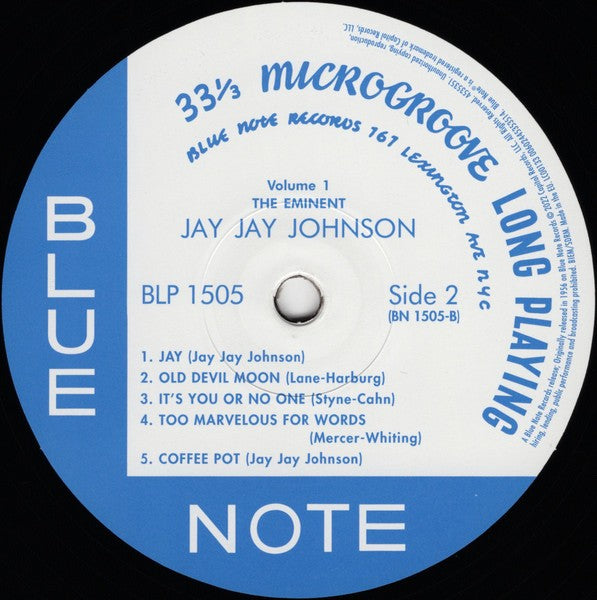 J.J. Johnson – The Eminent Jay Jay Johnson, Vol. 1 (LP Vinyl)