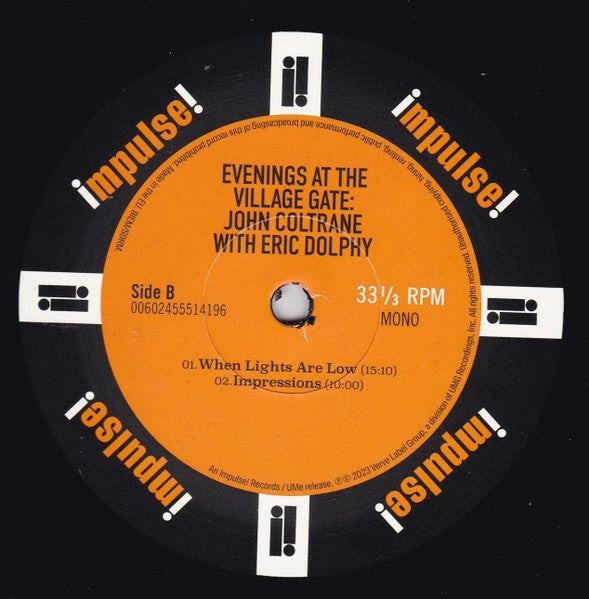 John Coltrane – Evenings At The Village Gate: John Coltrane With Eric Dolphy (LP Vinyl)