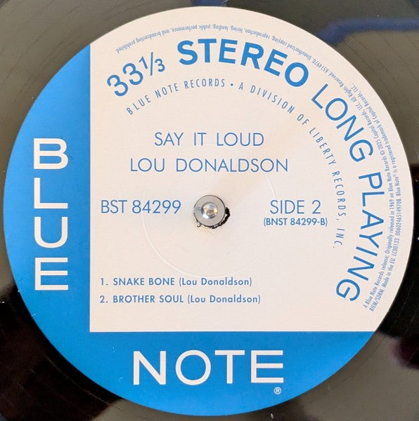 Lou Donaldson – Say It Loud (LP Vinyl)