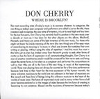 Don Cherry – Where Is Brooklyn? (CD)