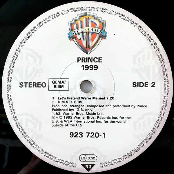 Prince – 1999 (2-LP Vinyl)