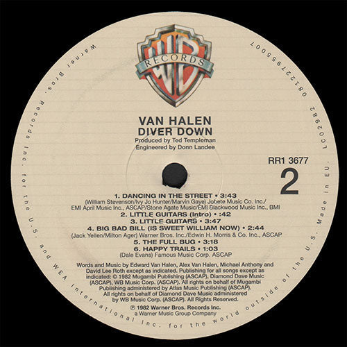 Van Halen – Diver Down (LP Vinyl)