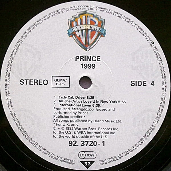 Prince – 1999 (2-LP Vinyl)
