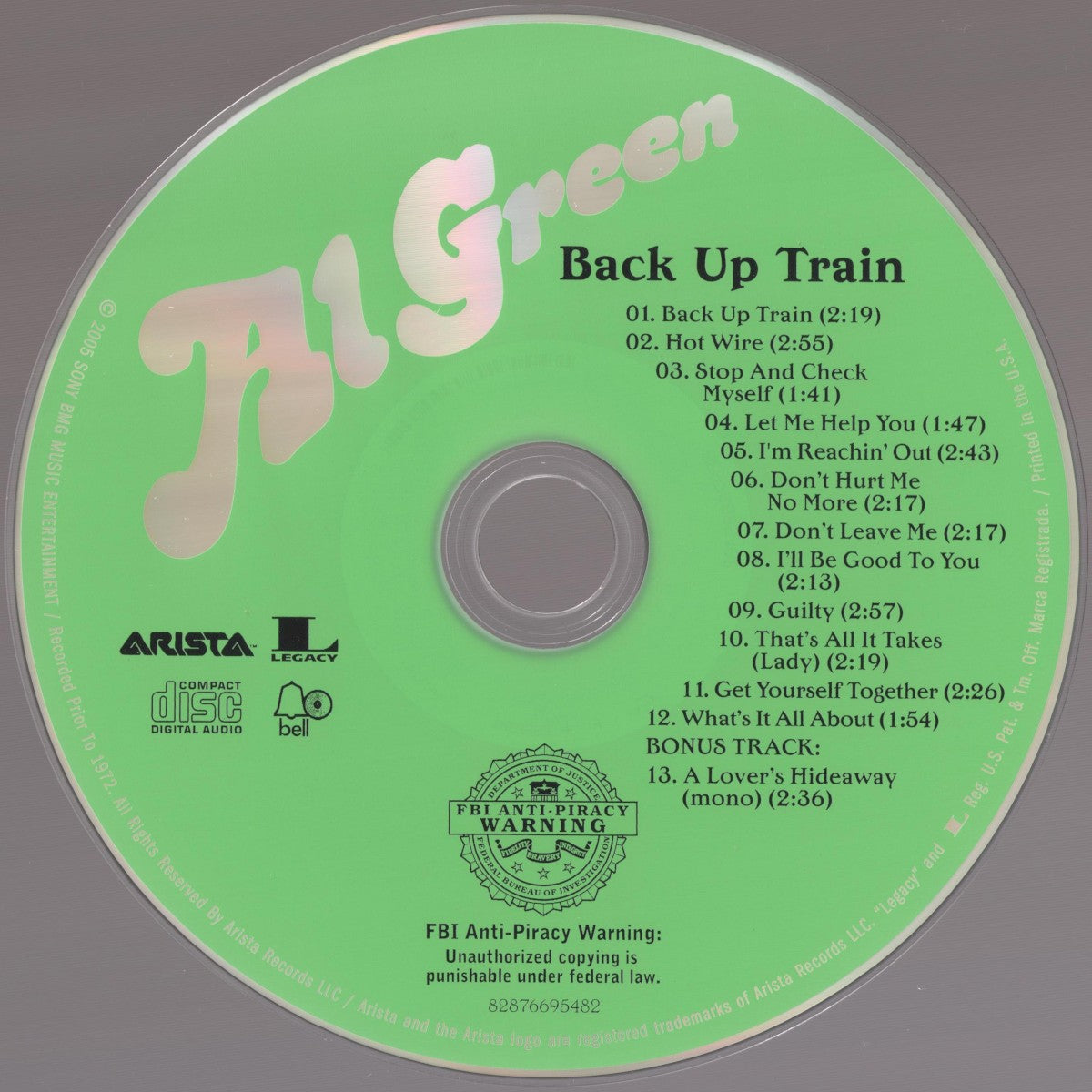 Al Green – Back Up Train (CD)