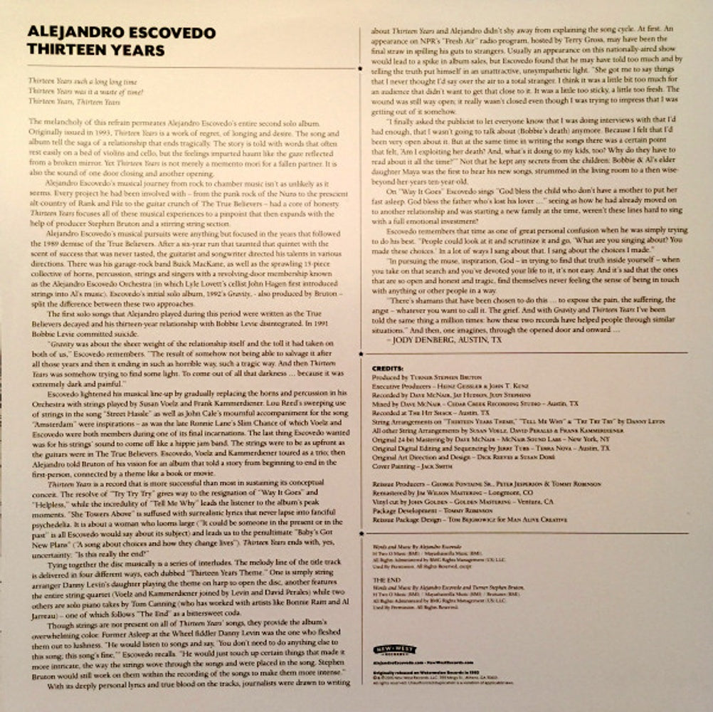 Alejandro Escovedo – Thirteen Years (2-LP Vinyl)