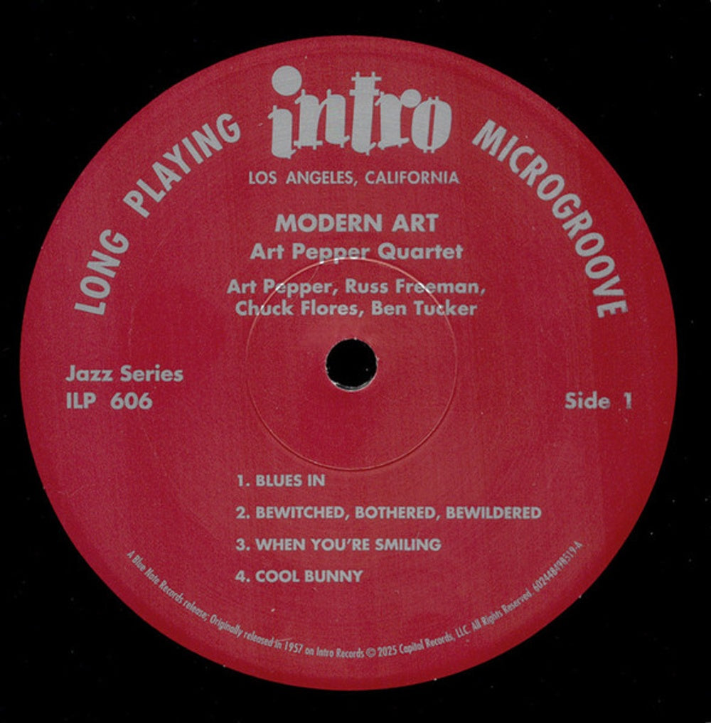 Art Pepper Quartet – Modern Art (LP Vinyl)