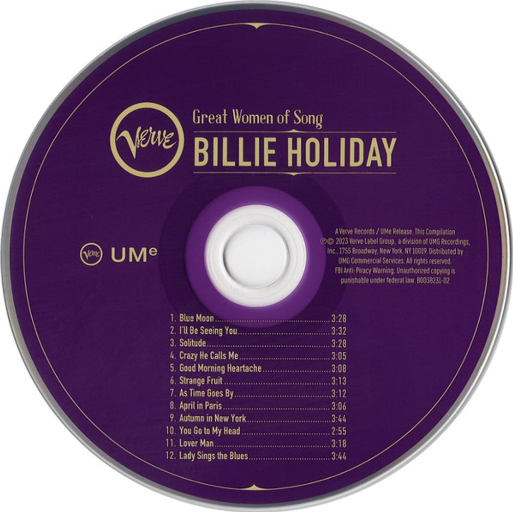 Billie Holiday – Great Women Of Song: Billie Holiday (CD)
