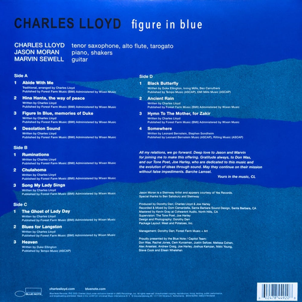 Charles Lloyd – Figure In Blue (2-LP Vinyl)