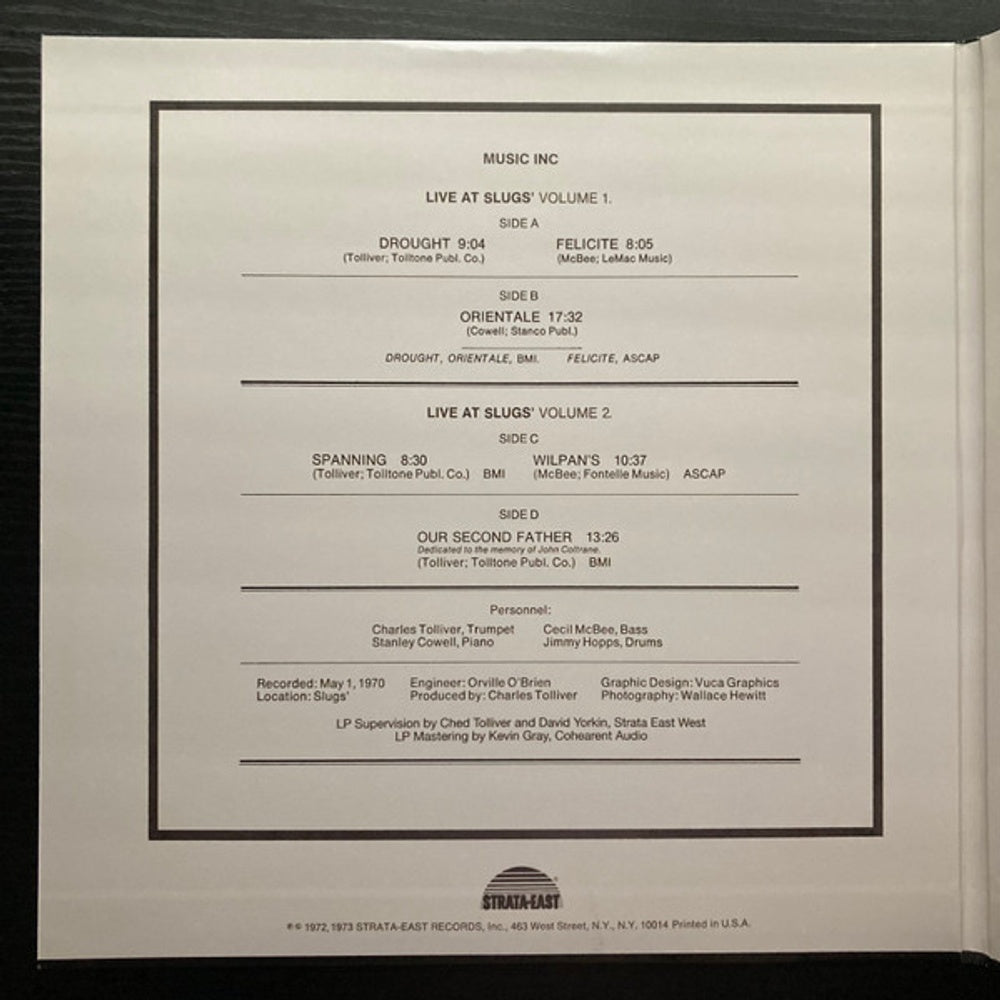 Charles Tolliver – Live At Slugs', Volume I & II (2-LP Vinyl)