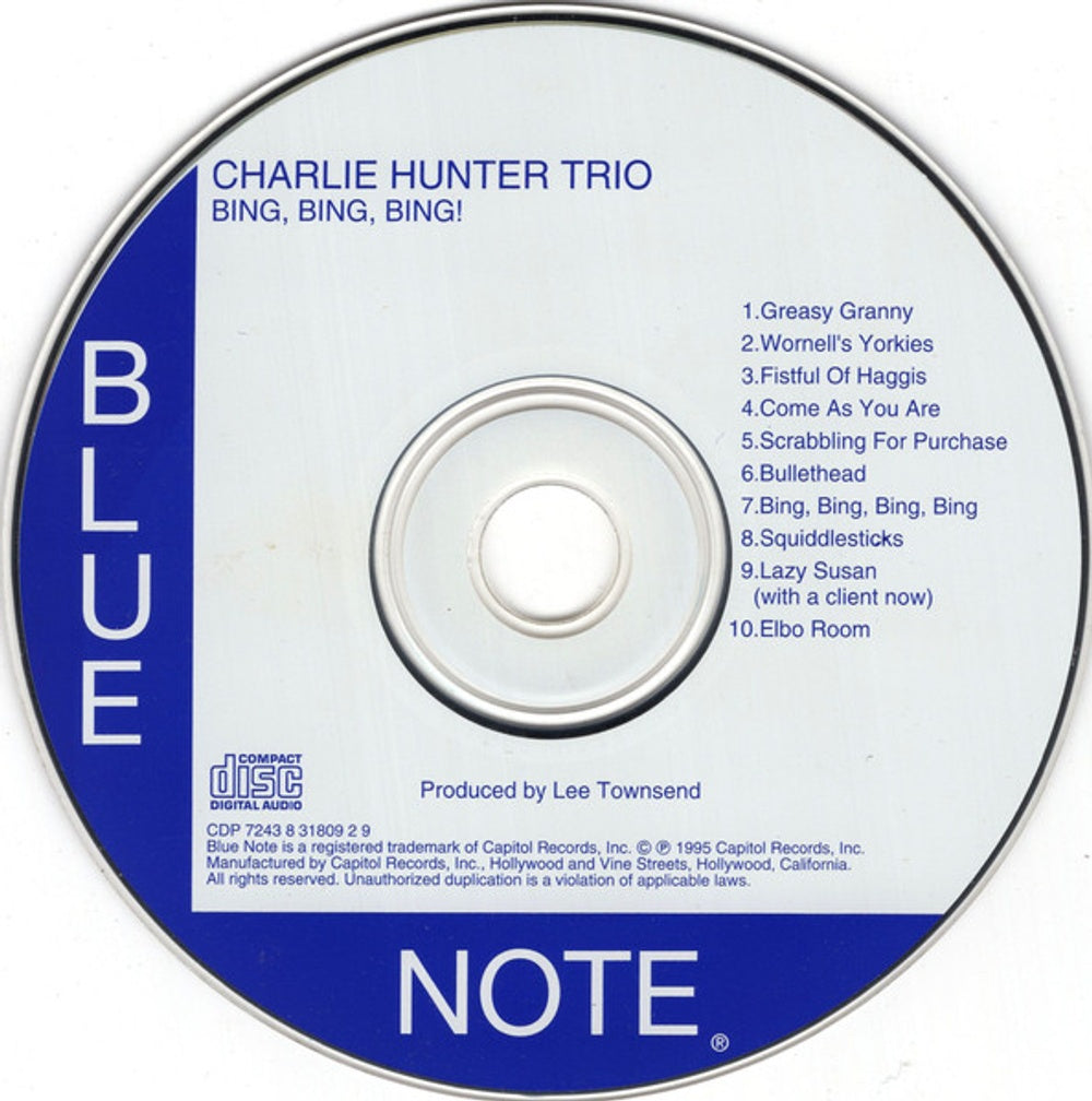Charlie Hunter Trio – Bing, Bing, Bing (CD) | Consequence Store ...