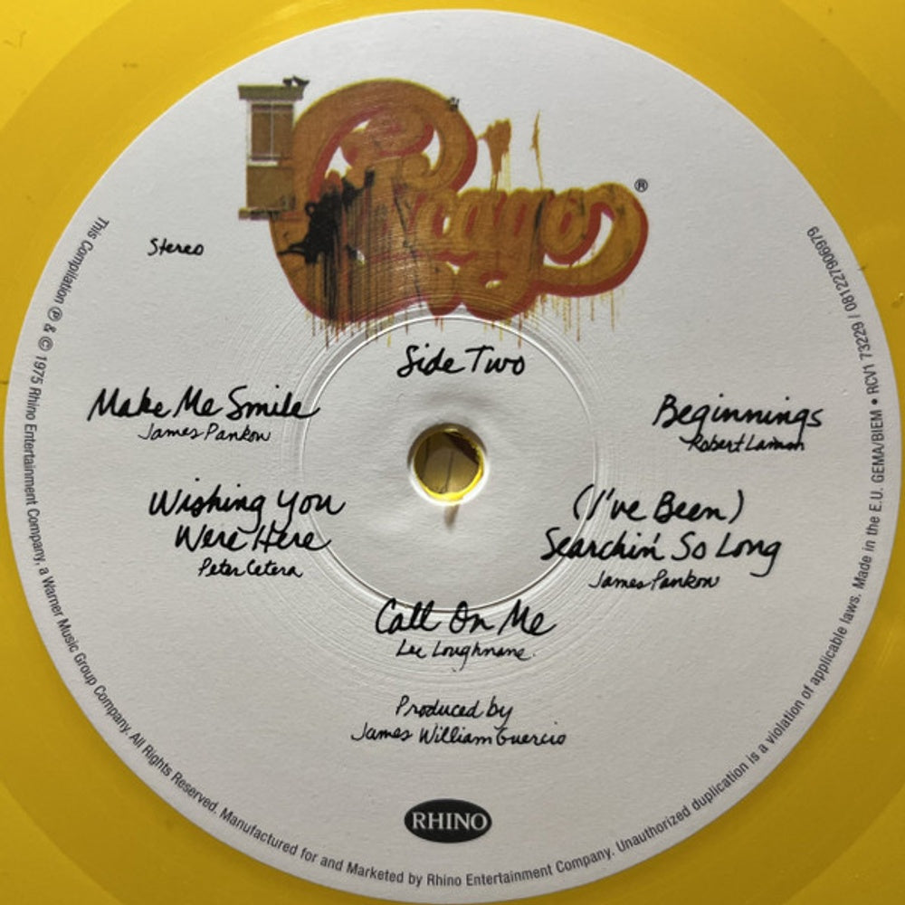 Chicago – Greatest Hits (Sun Yellow LP Vinyl)