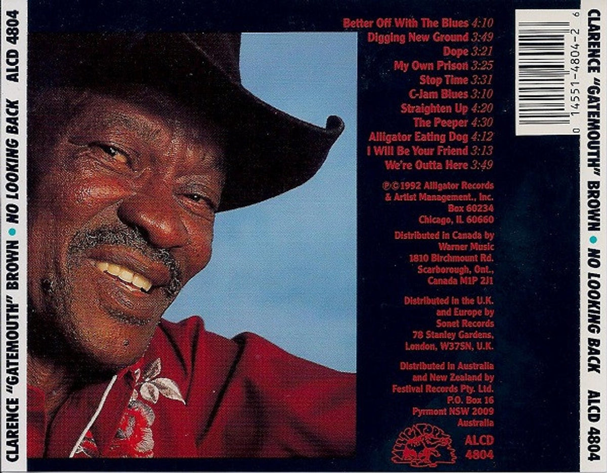 Clarence 'Gatemouth' Brown – No Looking Back (CD)