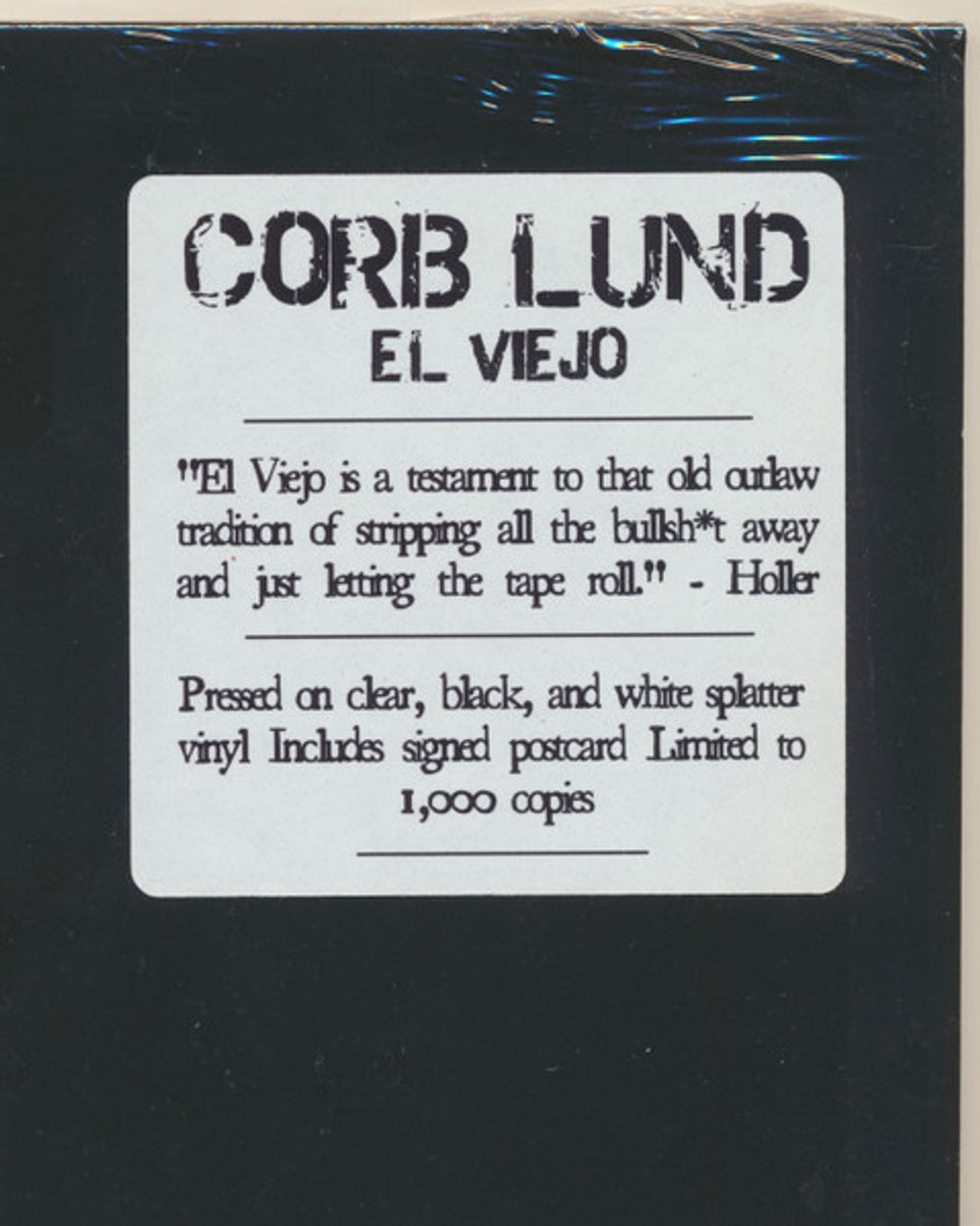 Corb Lund – El Viejo (LP Vinyl)