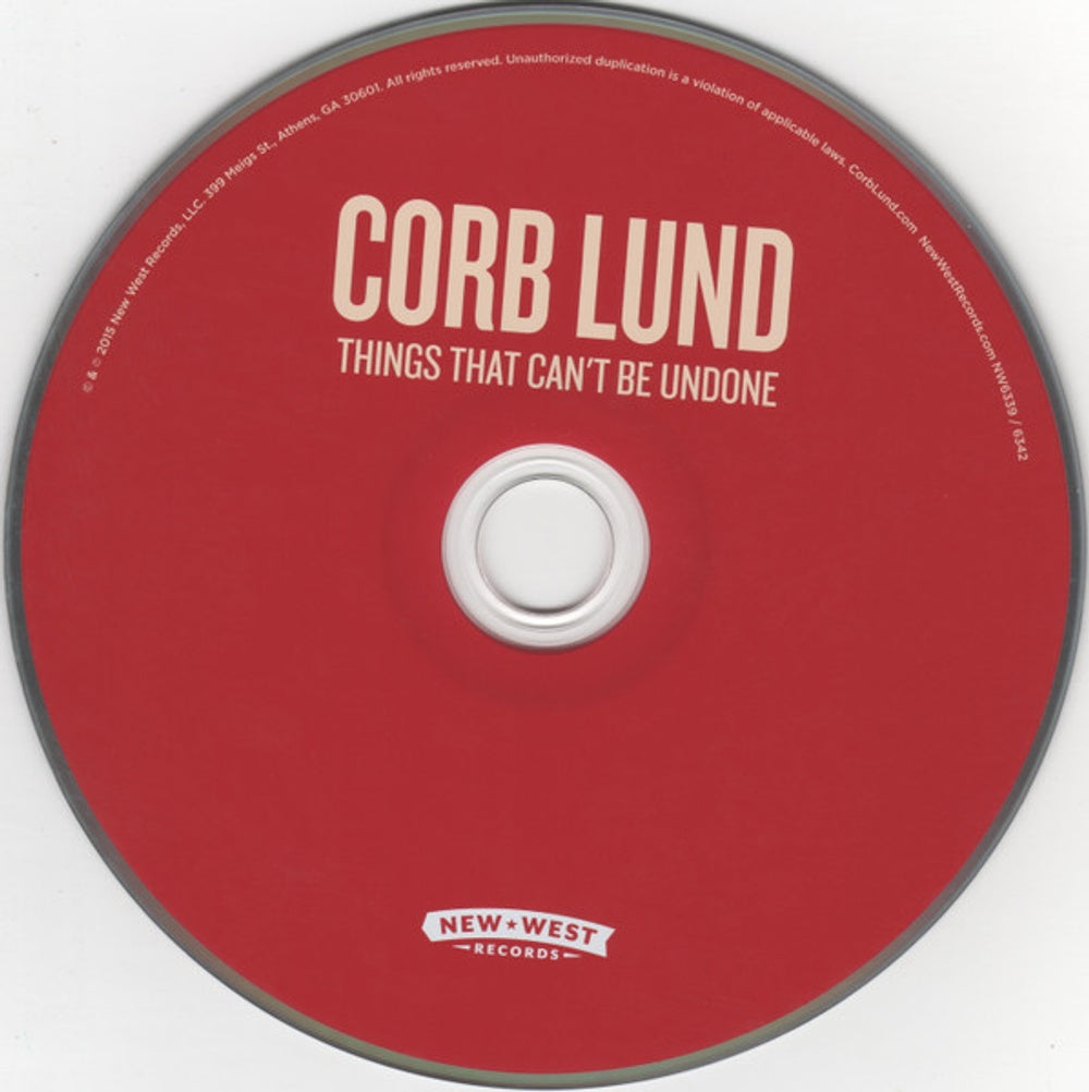 Corb Lund – Things That Can't Be Undone (CD)