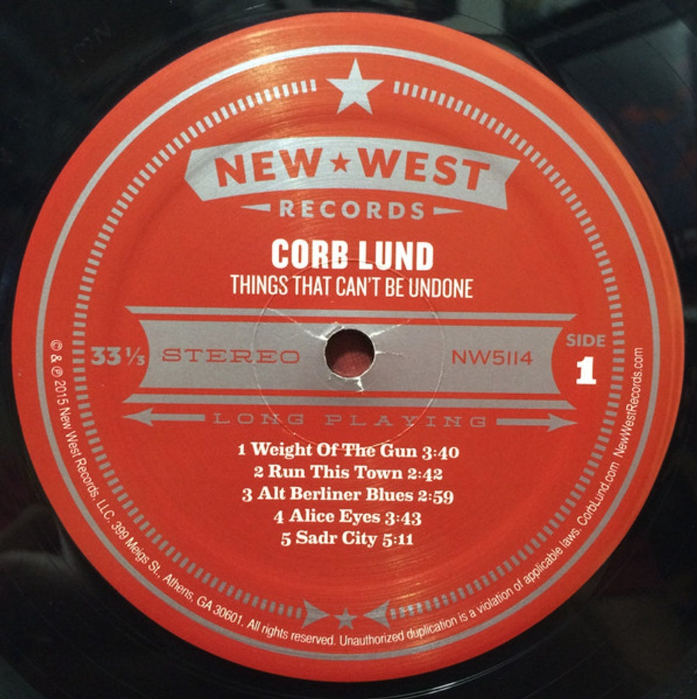Corb Lund – Things That Can't Be Undone (LP Vinyl)